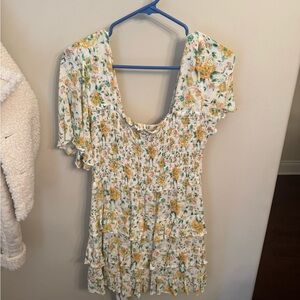 Floral Short Sleeve Dress